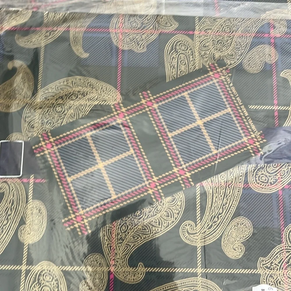 Lord & Taylor‎ Paisley and Plaid Gift Wrap Set Wrapping Paper Vintage Birthday